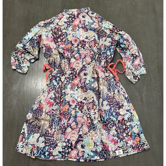 Bijou Sauvage Size 8 Long Sleeved Floral Button Dress NWT - Picture 4 of 6